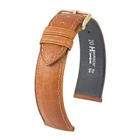   Hirsch Unisex Camelgrain L Borjúbőr óraszíj - 01009010-1-18