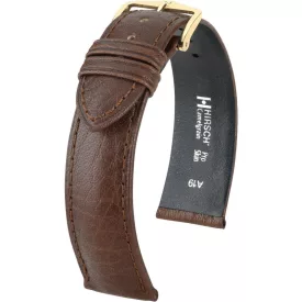   Hirsch Unisex Camelgrain M Borjúbőr óraszíj - 01009115-1-18