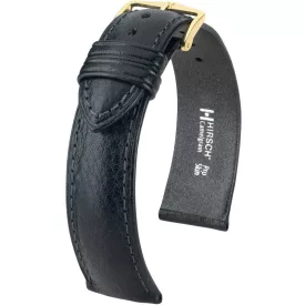   Hirsch Unisex Camelgrain M Borjúbőr óraszíj - 01009150-1-18