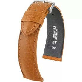   Hirsch Unisex Camelgrain XL Borjúbőr óraszíj - 01009210-2-18