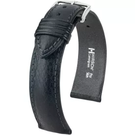   Hirsch Unisex Camelgrain XL Borjúbőr óraszíj - 01009250-2-18
