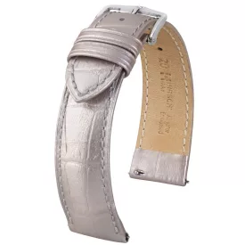   Hirsch Unisex Duke Metallic M Borjúbőr óraszíj - 01027130-2-16