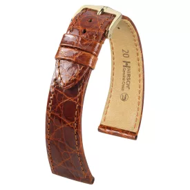   Hirsch Unisex Genuine Croco L Kajmán bőr óraszíj - 01808070-1-17