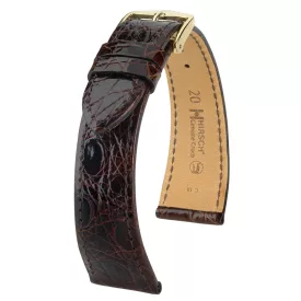   Hirsch Női Genuine Croco M Kajmán bőr óraszíj - 01808110-1-13