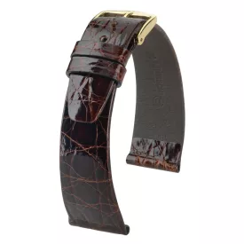   Hirsch Unisex Prestige L Kajmán bőr óraszíj - 02208010-1-16