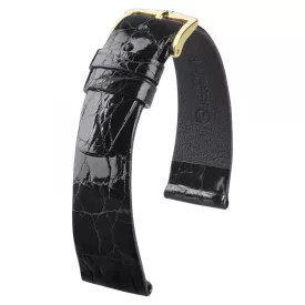   Hirsch Unisex Prestige L Kajmán bőr óraszíj - 02208050-1-16