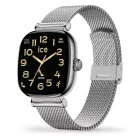 ICE SMART SQ 2.0 - 1.7 AMOLED - EZÜST MILANESE SZÍJAS, NŐI OKOSÓRA - 37 MM (025820)