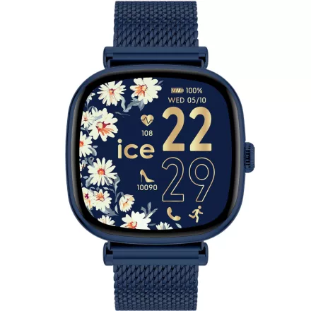 ICE SMART SQ 2.0 - 1.7 AMOLED - KÉK MILANESE SZÍJAS, NŐI OKOSÓRA - 37 MM (025891)