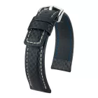 Hirsch Unisex Carbon XL óraszíj - 02592250-2-18