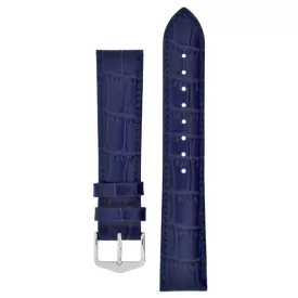   Hirsch Unisex Louisianalook L NQR Borjúbőr - exotisch geprägt óraszíj - 03427080-2-18