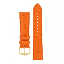   Hirsch Női Louisianalook M NQR Borjúbőr - exotisch geprägt óraszíj - 03427176-1-12