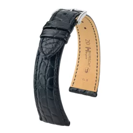 Hirsch Unisex Regent M Alligator óraszíj - 04107159-2-18