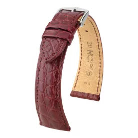   Hirsch Unisex Regent M Aligátorbőr óraszíj - 04107169-2-18