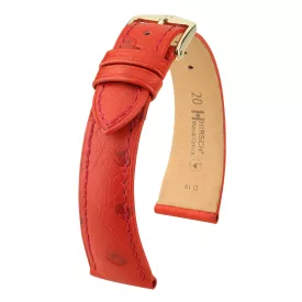  Hirsch Unisex Massai Ostrich L Strauss óraszíj - 04262020-1-18