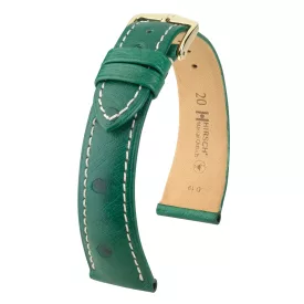   Hirsch Unisex Massai Ostrich L Strauss óraszíj - 04262041-1-18