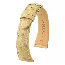   Hirsch Unisex Massai Ostrich L Strauss óraszíj - 04262090-1-18
