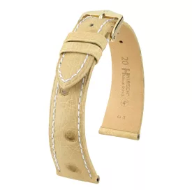   Hirsch Unisex Massai Ostrich L Strauss óraszíj - 04362091-1-19