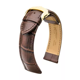   Hirsch Unisex Lord M Borjúbőr - exotisch geprägt óraszíj - 04528110-2-18