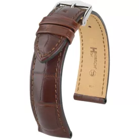 Hirsch Unisex Earl L Alligator óraszíj - 04707019-1-18