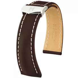   Hirsch Unisex Navigator Borjúbőr óraszíj - 07002410-2-1816