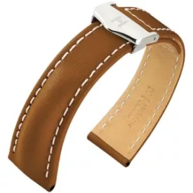   Hirsch Unisex Navigator Borjúbőr óraszíj - 07002470-2-1816