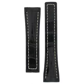   Hirsch Unisex Navigator - no buckle Aligátorbőr óraszíj - 07007459-0-1816