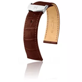   Hirsch Férfi Voyager - no buckle Aligátorbőr óraszíj - 07107419-0-2018