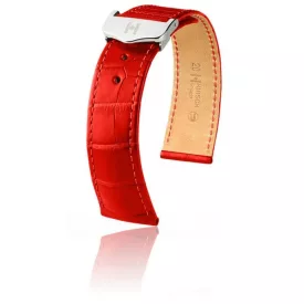   Hirsch Férfi Voyager - no buckle Aligátorbőr óraszíj - 07107429-0-2018