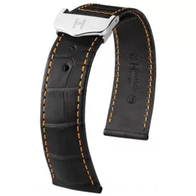   Hirsch Férfi Voyager - no buckle Alligator óraszíj - 07107457-0-2018