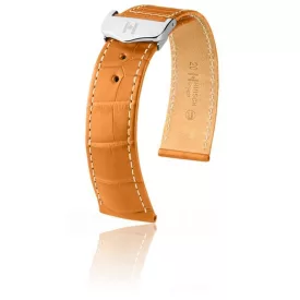   Hirsch Férfi Voyager - no buckle Aligátorbőr óraszíj - 07107475-0-2018