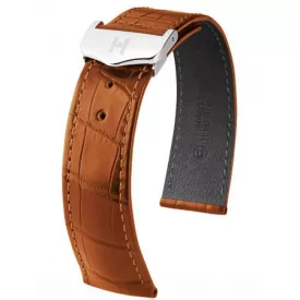   Hirsch Férfi Voyager - no buckle Alligator óraszíj - 07107479-0-2018