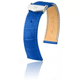   Hirsch Férfi Voyager - no buckle Aligátorbőr óraszíj - 07107485-0-2018