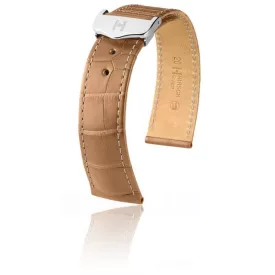  Hirsch Férfi Voyager - no buckle Aligátorbőr óraszíj - 07107499-0-2018