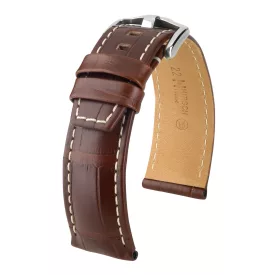   Hirsch Férfi Tritone Aligátorbőr L Alligator óraszíj - 08607018-2-22