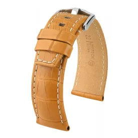  Hirsch Férfi Tritone Aligátorbőr L Aligátorbőr óraszíj - 08607074-2-22