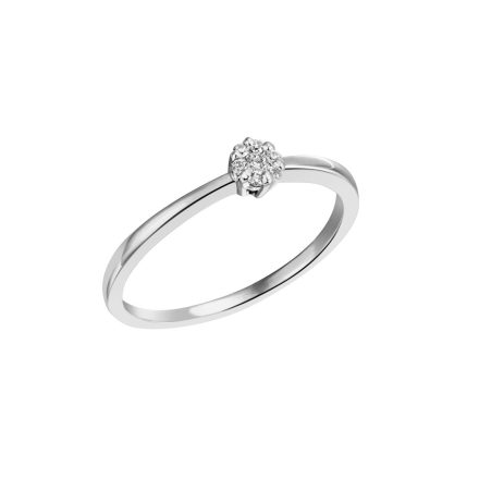 Gyémánt kővel díszített női gyűrű - 1-03023-52-0089-52