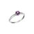 Ametiszt kővel díszített női gyűrű - 1-04645-52-0240-53