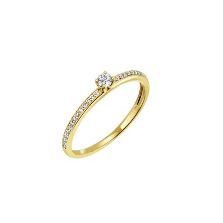 Gyémánt kővel díszített női gyűrű - 1-06326-51-0089-52