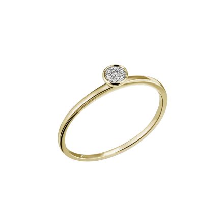Gyémánt kővel díszített női gyűrű - 1-06522-51-0089-50