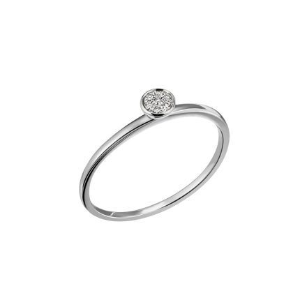 Gyémánt kővel díszített női gyűrű - 1-06522-52-0089-50
