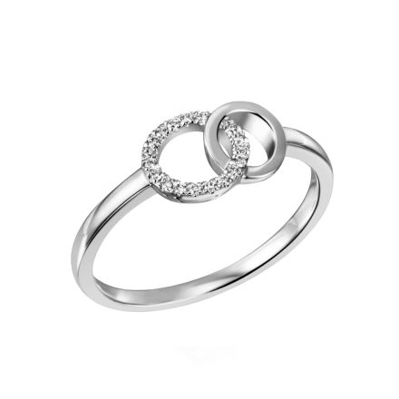 Gyémánt kővel díszített női gyűrű - 1-08324-52-0089-54