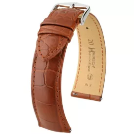   Hirsch Unisex Genuine Aligátorbőr L Alligator óraszíj - 10220779-2-18