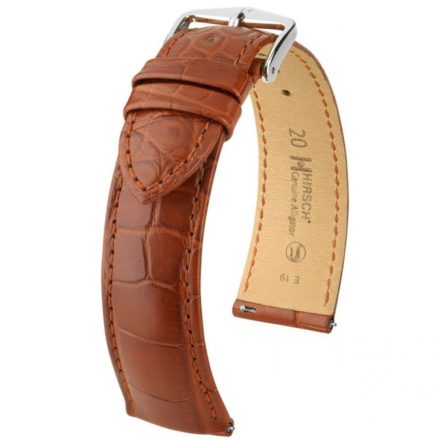 Hirsch Unisex Genuine Aligátorbőr L Alligator óraszíj - 10220779-2-18