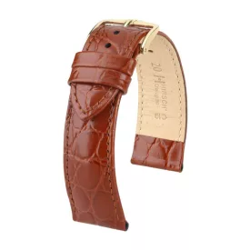   Hirsch Unisex Crocograin M Pigmentált bőr óraszíj - 12302870-1-18