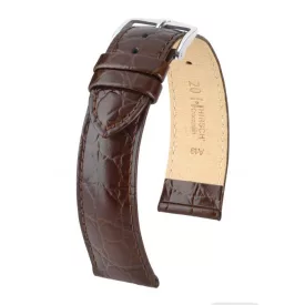   Hirsch Unisex Crocograin L Pigmentált bőr óraszíj - 12322810-2-18