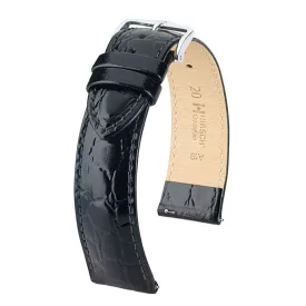   Hirsch Unisex Crocograin L Pigmentált bőr óraszíj - 12322850-2-18