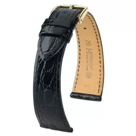   Hirsch Női Genuine Croco M Kajmán bőr óraszíj - 18900850-1-12