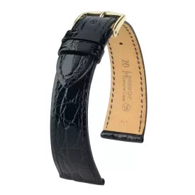   Hirsch Unisex Genuine Croco M Kajmánbőr óraszíj - 18900850-2-18
