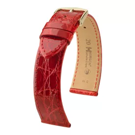   Hirsch Unisex Genuine Croco L Kajmánbőr óraszíj - 18920820-1-18