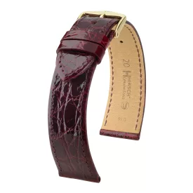   Hirsch Unisex Genuine Croco L Kajmánbőr óraszíj - 18920860-1-18